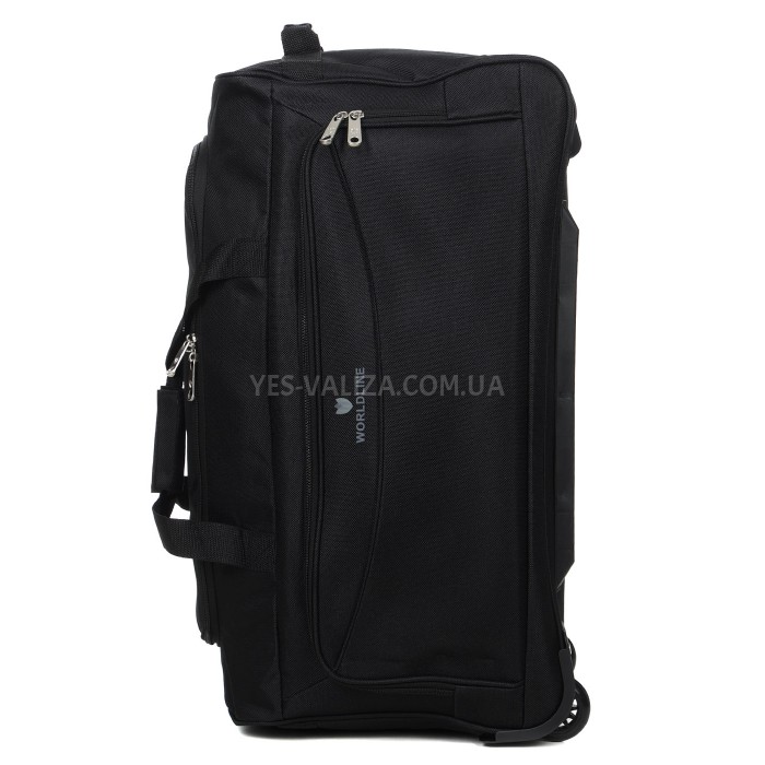Сумка на колёсах большая L чёрная 75x34x36/92л/2.4кг/Worldline 896-75, фото 5