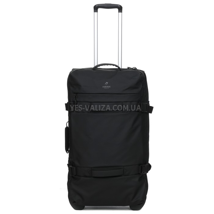 Сумка на колёсах большая L чёрная 72х39х25см/73л/2.9кг/Airtex 842-78, фото 3