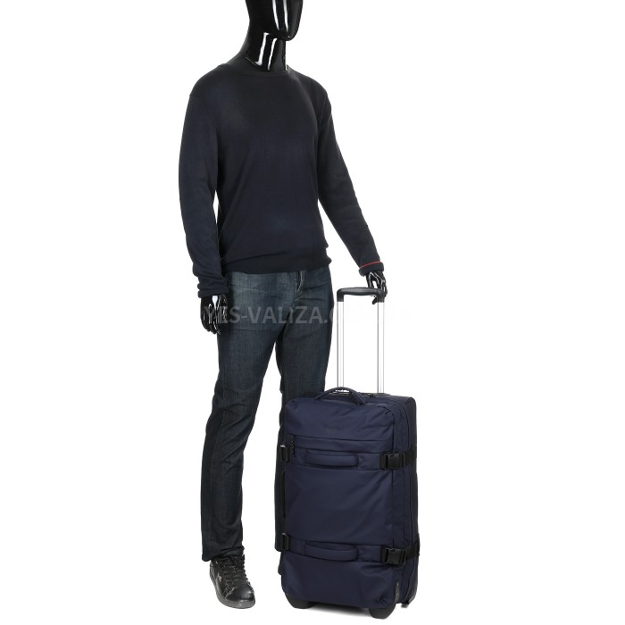 Сумка на колёсах средняя M синяя 62х35х23см/51л/2.6кг/Airtex 842-62, фото 10