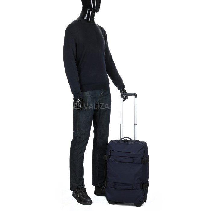 Сумка на колёсах малая S синяя 55х34х22см/41л/2.5кг/Airtex 842-55, фото 8