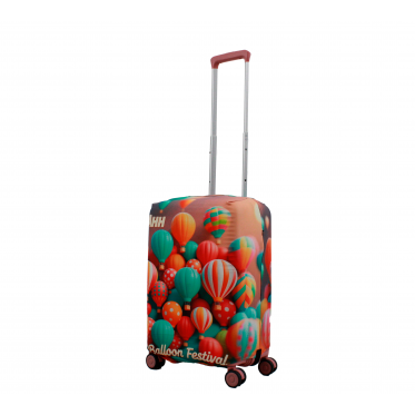 Чехол для чемодана Польша малый S ткань (дайвинг) FLY 037-20 шары