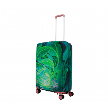 Чехол для чемодана Польша средний М ткань (дайвинг) джангл /Fly 635-24