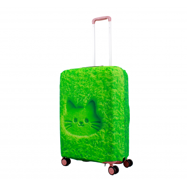 Чехол для чемодана Польша средний М ткань (дайвинг) газон /Fly 647-24