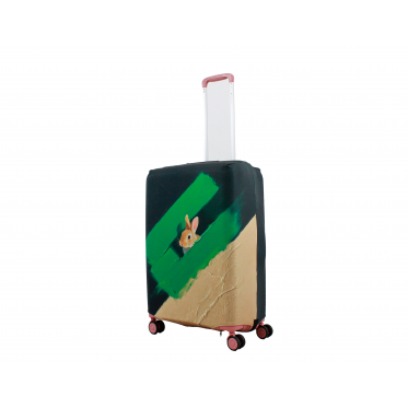 Чехол для чемодана Польша средний М ткань (дайвинг) заяц /Fly 836-24