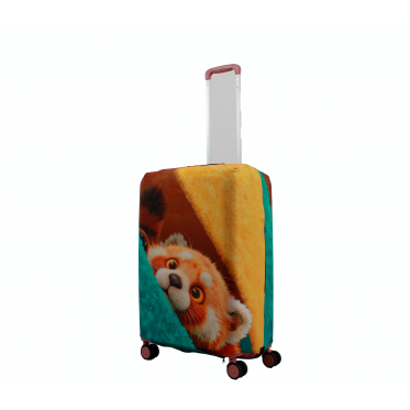 Чехол для чемодана Польша средний М ткань (дайвинг) звери /Fly 093-24