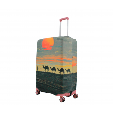 Чехол для чемодана Польша большой L ткань (дайвинг) египет /Fly 195-28