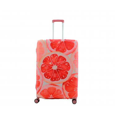 Чехол для чемодана Польша большой L ткань (дайвинг) грейп/Fly 393-28