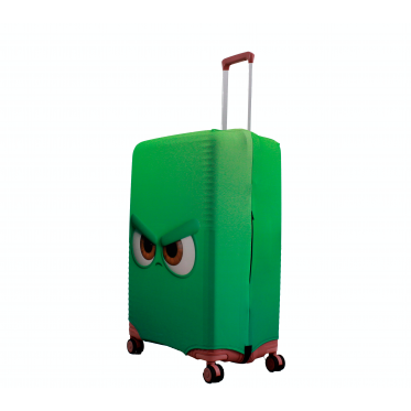 Чехол для чемодана Польша большой L ткань (дайвинг) гринч /Fly 458-28