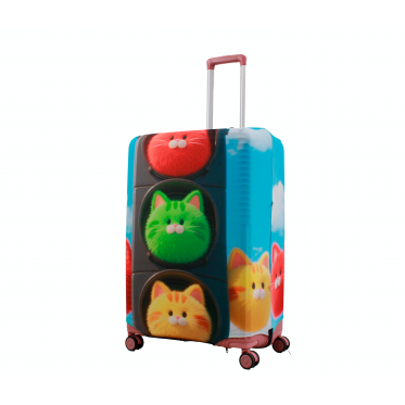 Чехол для чемодана Польша большой L ткань (дайвинг) свет /Fly 008-28