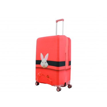 Чехол для чемодана Польша большой L ткань (дайвинг) заяц /Fly 435-28