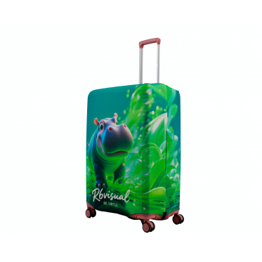 Чохол для валізи Польща великий L тканина (дайвінг) звірі /Fly 078-28