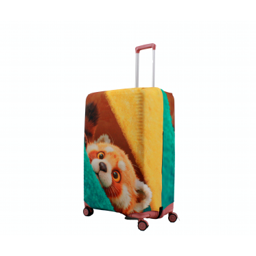 Чохол для валізи Польща великий L тканина (дайвінг) звірі /Fly 093-28