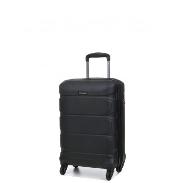 Чемодан малый S поликарбонат чёрный 55х35х21+4/40л/2.75кг/Airtex 748