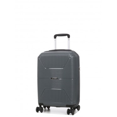 Валіза мала S поліпропілен сіра 55х37х22см/38л/2.7кг/Worldline 291