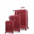 Набір валіз Франція (L M S-3шт) полікарбонат червона/Airtex 649