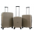 Набір валіз Франція (L M S-3шт) полікарбонат шамп/Airtex 747