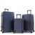 Набір валіз Франція (L M S-3шт) полікарбонат синій/Airtex 231