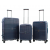 Набір валіз Франція (L M S-3шт) полікарбонат синій/Airtex 747