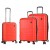 Набір валіз Франція (L M S-3шт) поліпропілен червоний/Snowball 39403