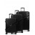 Набор чемоданов Франция (L M S-3шт) полипропилен чёрный/Airtex 229