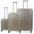 Набір валіз Франція (L M S-3шт) поліпропілен шампань/Airtex 249