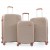 Набор чемоданов Франция (L M S-3шт) полипропилен шампань/Worldline 293