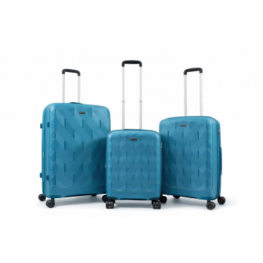 Набор чемоданов Франция (L M S-3шт) полипропилен синій Worldline 295