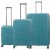 Набір валіз Франція (L M S-3шт) поліпропілен зелений/Airtex 249