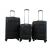 Набір валіз Франція (L M S-3шт) тканина чорна/Airtex 835