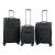 Набор чемоданов Франция (L M S-3шт) ткань чёрный/Airtex 839