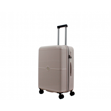 Чемодан средний M поликарбонат беж. 65х45х28+3/77л/3.7кг/Airtex 747