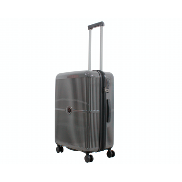 Валіза середня M полікарбонат чорний 65х45х28+3/77л/3.7кг/Airtex 747