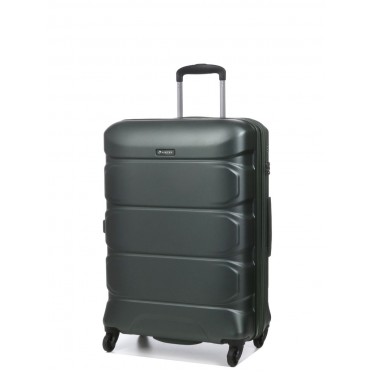 Валіза середня M полікарбонат зелена 66х46х26+4/77л/3.6кг/Airtex 748