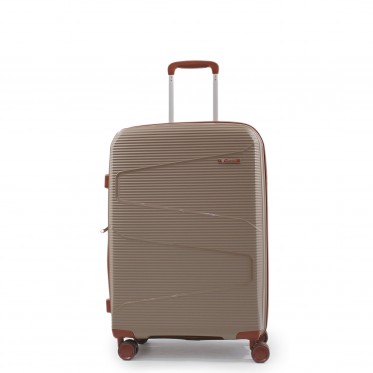 Чемодан средний М полипропилен шамп 66х44х28+5/80л/3.6кг/Worldline 293