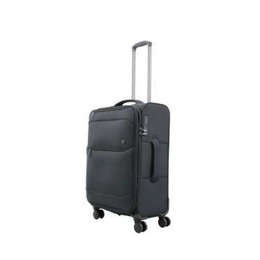 Чемодан средний M ткань чёрный 68х43х27(+5)см/68л/3.3кг/Airtex 839