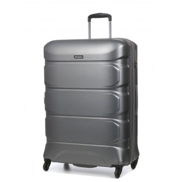 Валіза велика L полікарбонат сіра 76х53х30+4/128л/4.6кг/Airtex 748