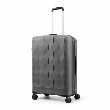 Валіза велика поліпропілен сірий 75х49х32+3/109л/4.9кг/Worldline 295