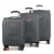 Набір валіз Франція (L M S-3шт) тканина сірий/Airtex 825